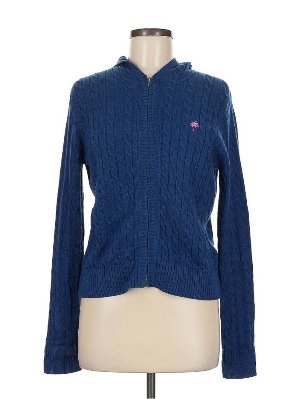 Lilly Pulitzer Blue Full Zip Hoodie size Medium